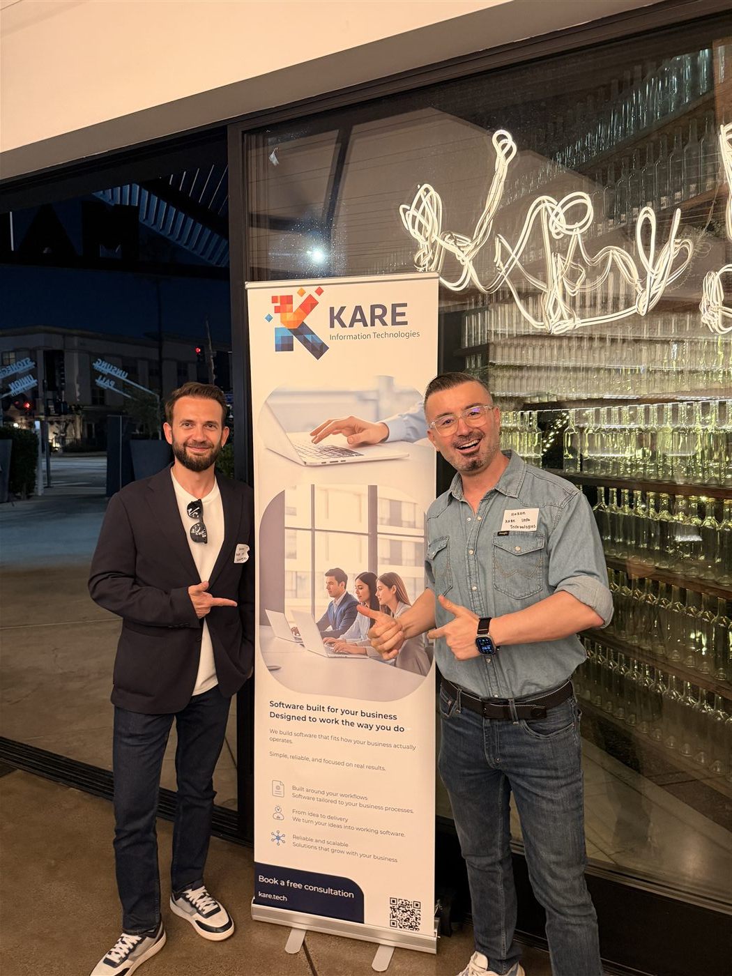 Kare Information Technologies stand at the B.I.T networking event