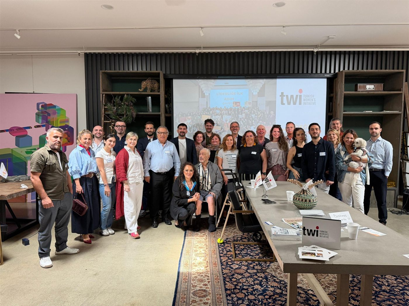 Group photo at the TurkNet event in Manhattan Beach